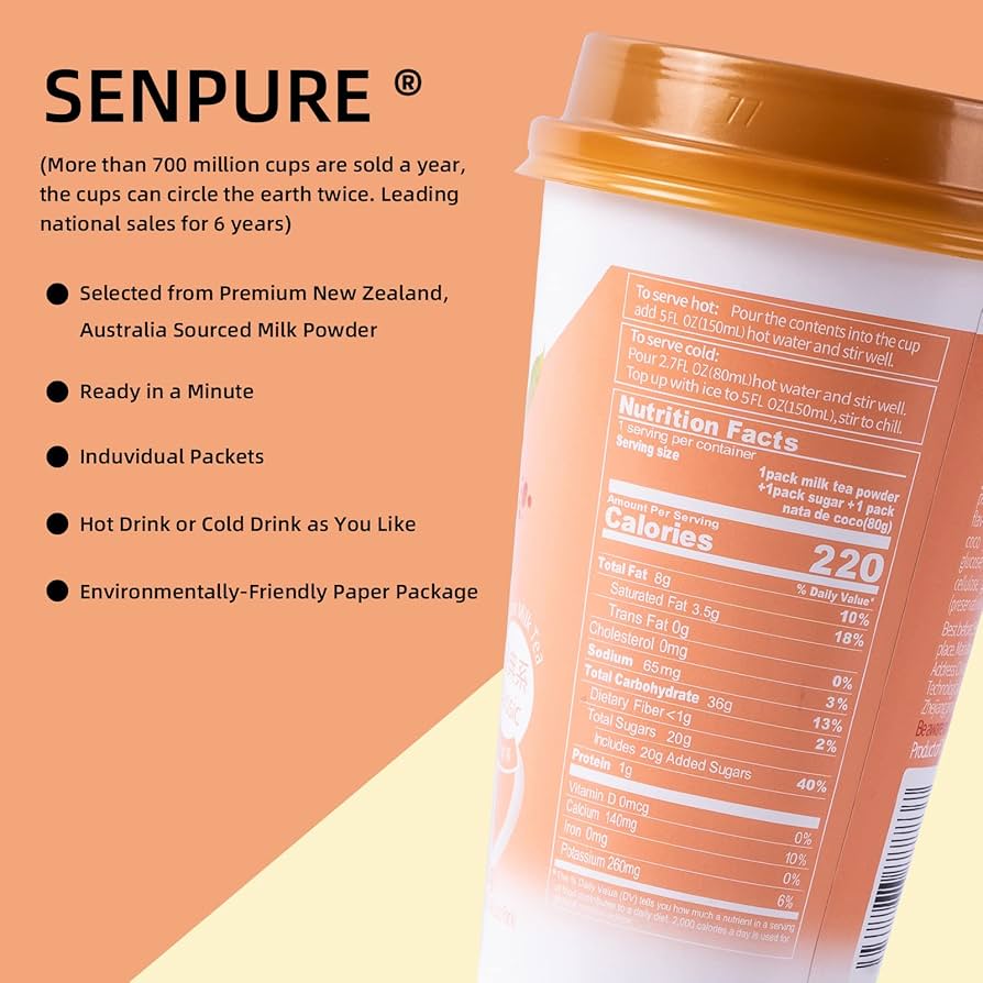 Amazon.com : Senpure 9-Pack Milk Tea Original Flavor&Taro